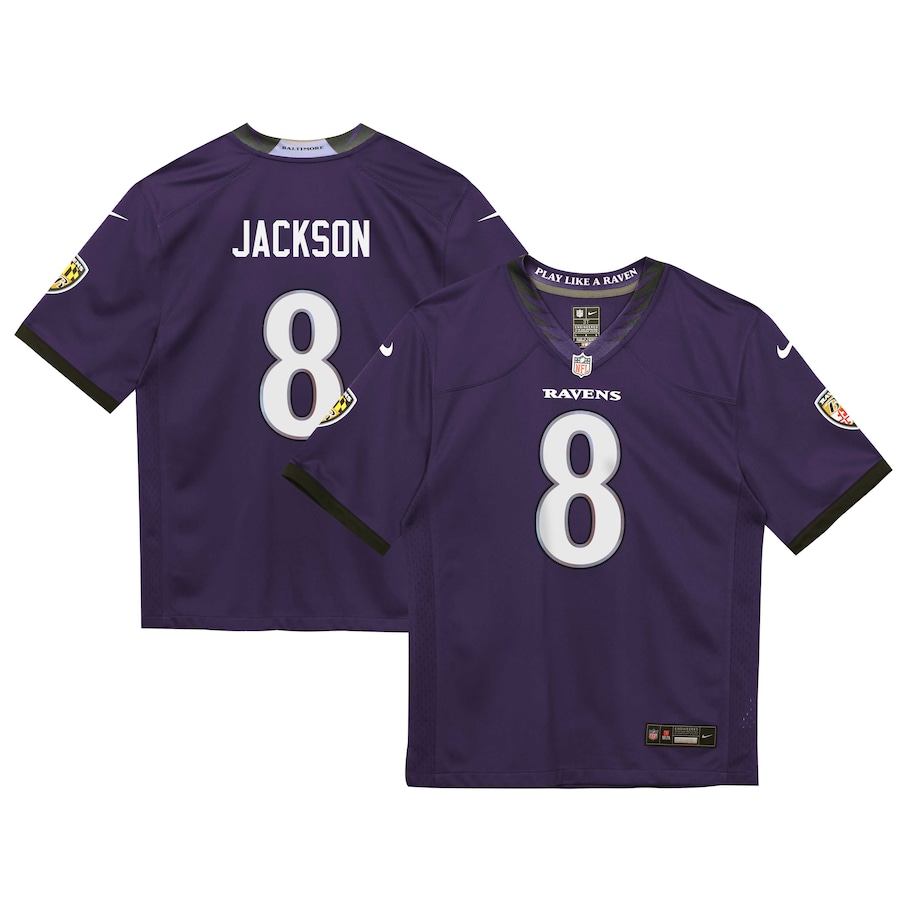 Lamar Jackson Baltimore Ravens Nike Toddler Team Game Jersey - Purple thumbnail 2