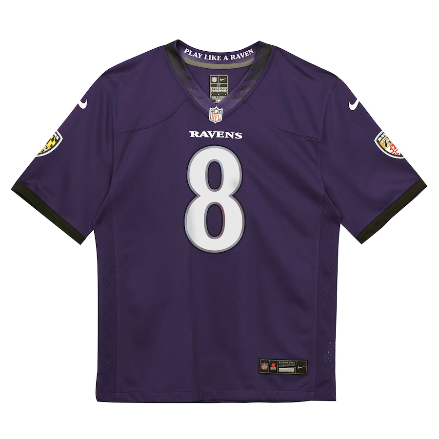 Lamar Jackson Baltimore Ravens Nike Toddler Team Game Jersey - Purple thumbnail 3