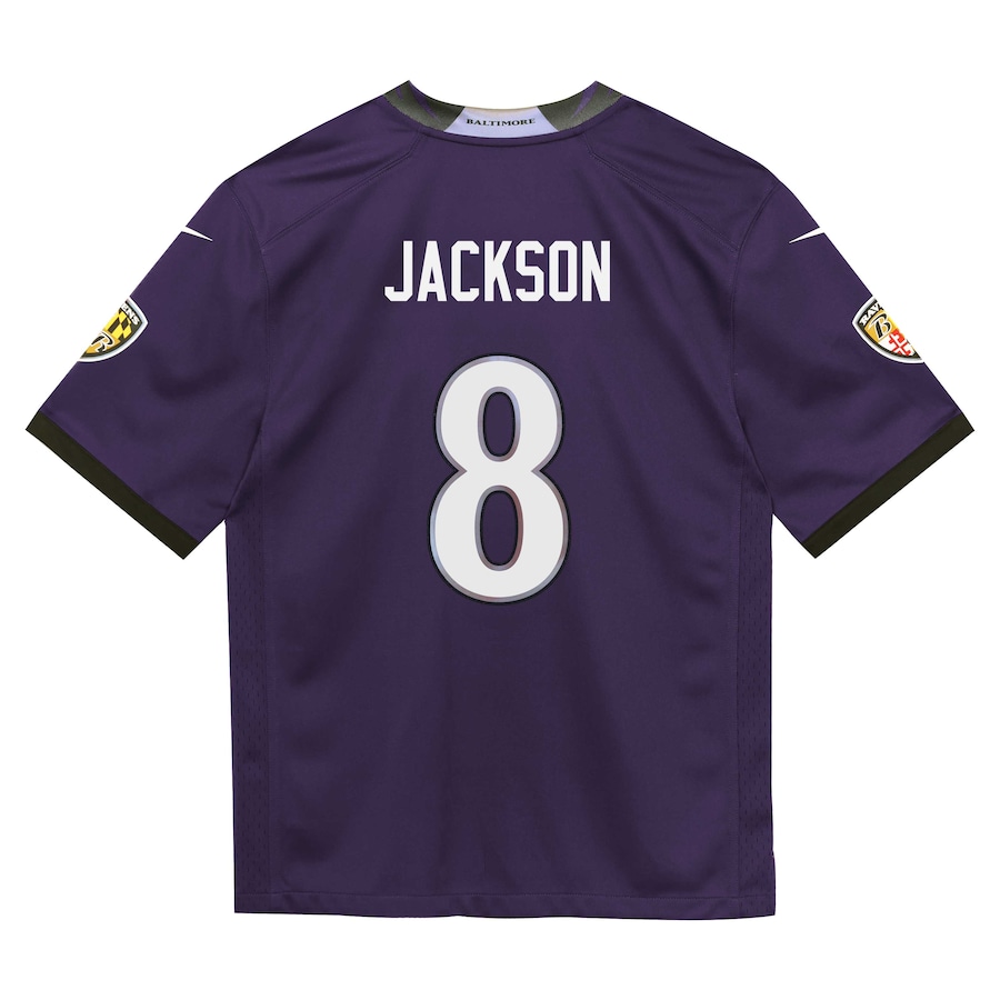 Lamar Jackson Baltimore Ravens Nike Toddler Team Game Jersey - Purple thumbnail 4