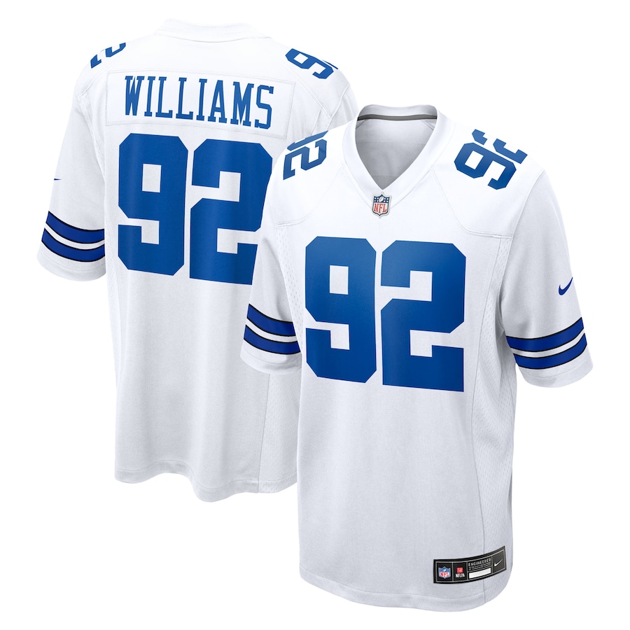 Quinnen Williams Dallas Cowboys Nike Game Jersey - White thumbnail 2