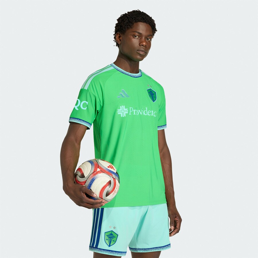 Seattle Sounders FC adidas 2026 The Evergreen State Kit On-Field Authentic Patch Jersey - Rave Green