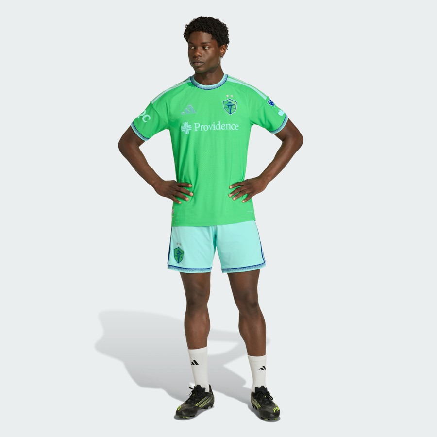Seattle Sounders FC adidas 2026 The Evergreen State Kit On-Field Authentic Patch Jersey - Rave Green thumbnail 4