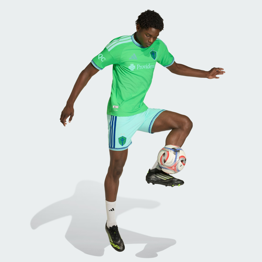Seattle Sounders FC adidas 2026 The Evergreen State Kit On-Field Authentic Patch Jersey - Rave Green thumbnail 5