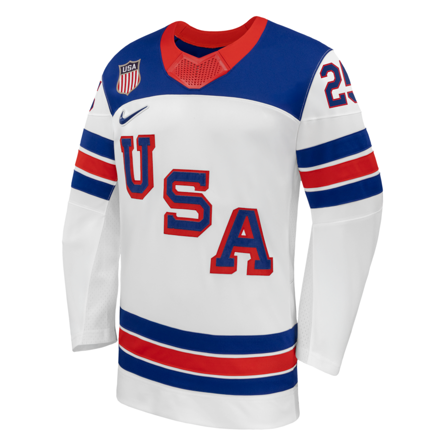 Charlie McAvoy Nike US Hockey 2026 Away Replica Jersey - White thumbnail 3