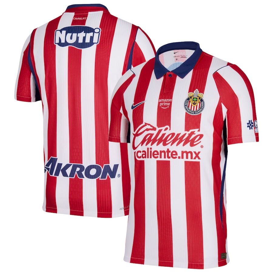 Chivas Nike 2026/27 Home Match Authentic Jersey - White/Red thumbnail 2