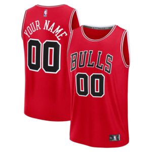 Chicago Bulls Fanatics Fast Break Custom Jersey - Icon Edition - Red