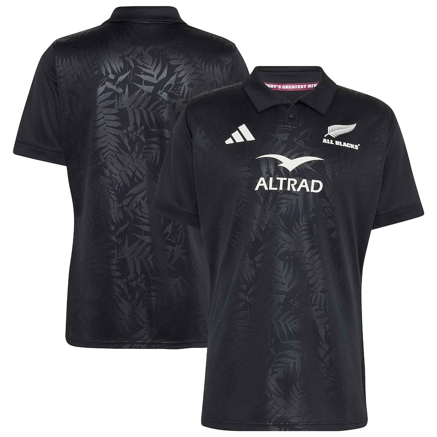 All Blacks adidas Rugby’s Greatest Rivalry Tour Jersey - Black thumbnail 2