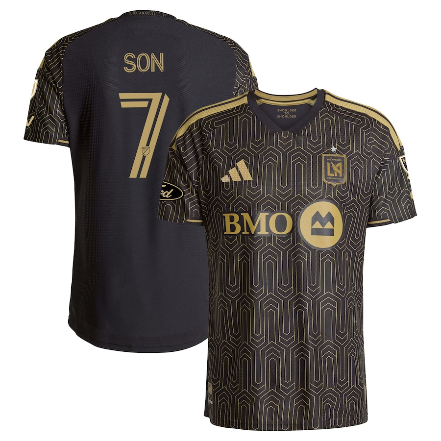 Son Heung-Min LAFC adidas 2026 Primary Kit On-Field Authentic Patch Jersey - Black thumbnail 2