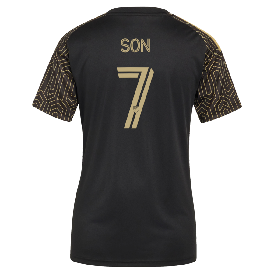 Son Heung-Min LAFC adidas Women's 2026 Primary Kit Replica Jersey - Black thumbnail 4