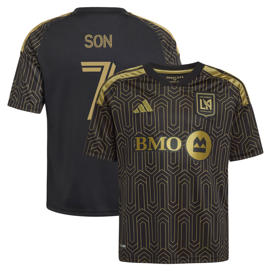 Son Heung-Min LAFC adidas Youth 2026 Primary Kit Replica Jersey - Black
