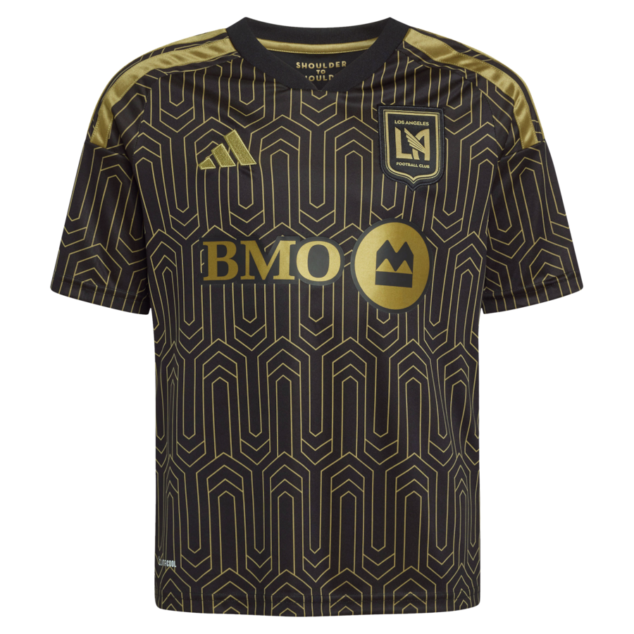 Son Heung-Min LAFC adidas Youth  2026 Primary Kit Replica Jersey - Black thumbnail 3