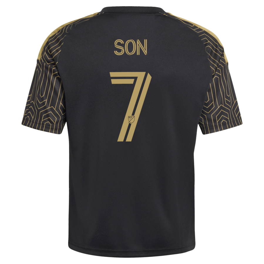 Son Heung-Min LAFC adidas Youth  2026 Primary Kit Replica Jersey - Black thumbnail 4