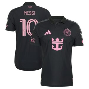 Lionel Messi Inter Miami CF adidas 2026 Presagio On-Field Authentic Patch Jersey - Black