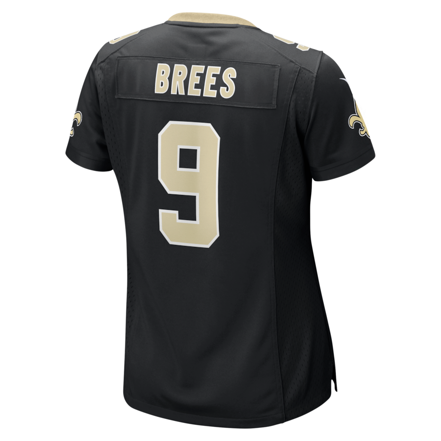 Drew Brees New Orleans Saints Nike Women's Team Game Jersey -  Black thumbnail 4