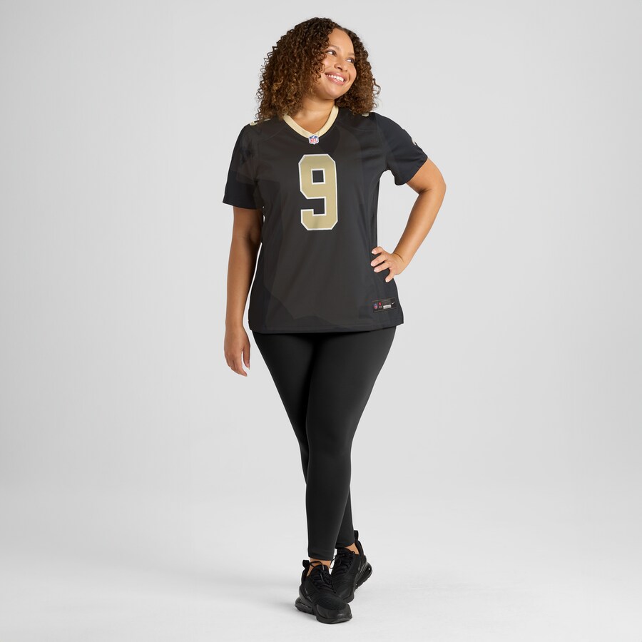 Drew Brees New Orleans Saints Nike Women's Team Game Jersey -  Black thumbnail 7