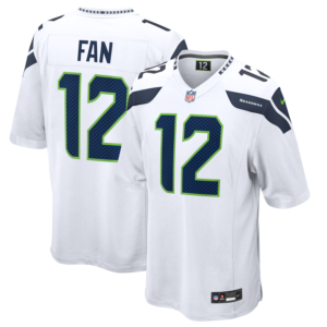 12s Seattle Seahawks Nike Game Jersey - White