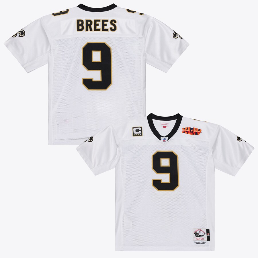 Drew Brees New Orleans Saints Mitchell & Ness Super Bowl XLIV Authentic Jersey - White