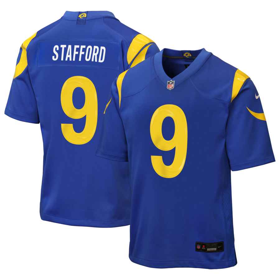 Matthew Stafford Los Angeles Rams Nike Youth Team Game Jersey - Royal thumbnail 1