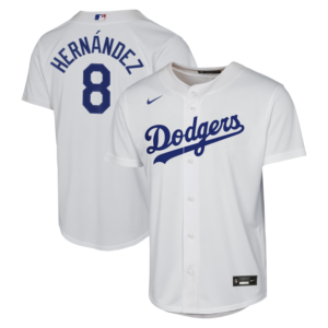 Enrique Hernández Los Angeles Dodgers Nike Youth Home Baseline Jersey - White