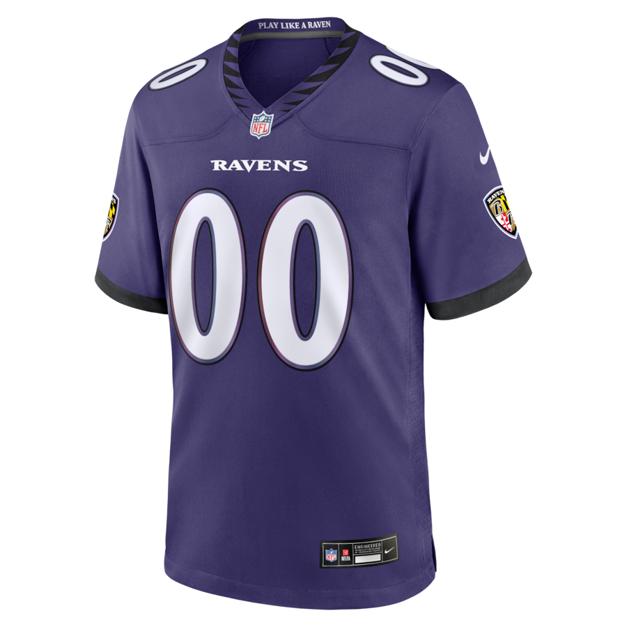 Baltimore Ravens Nike Custom Game Jersey - Purple thumbnail 3