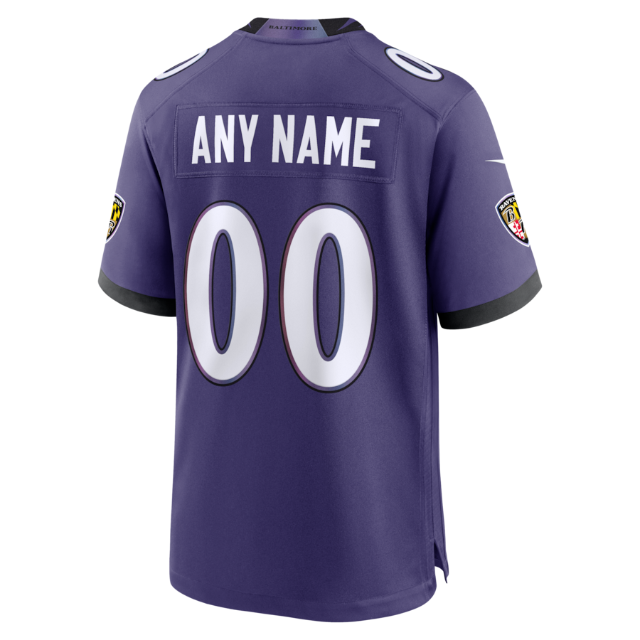 Baltimore Ravens Nike Custom Game Jersey - Purple thumbnail 4