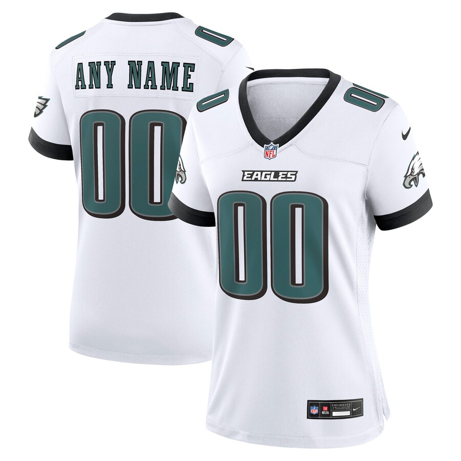 Philadelphia Eagles Nike Women's Team Custom Game Jersey - White
