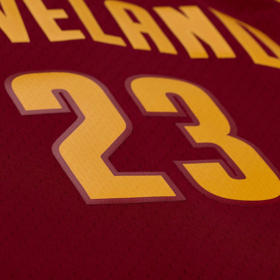 LeBron James Cleveland Cavaliers Mitchell & Ness 2015-16 Swingman Jersey - Wine thumbnail 5