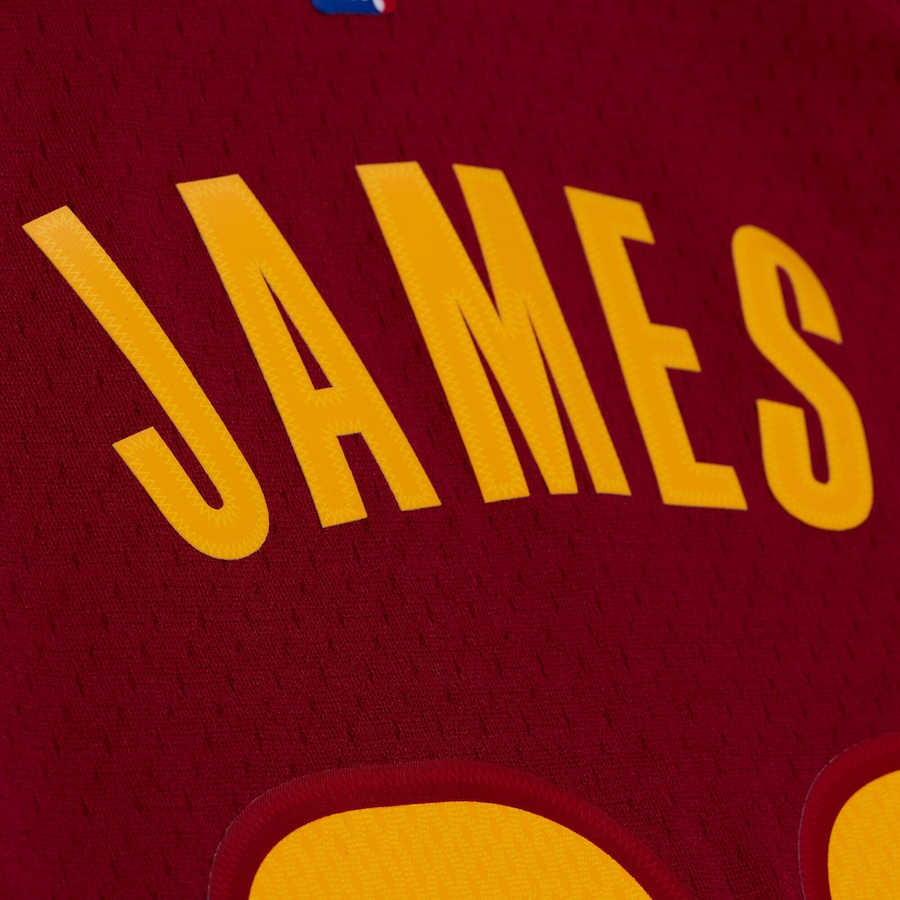 LeBron James Cleveland Cavaliers Mitchell & Ness 2015-16 Swingman Jersey - Wine thumbnail 7