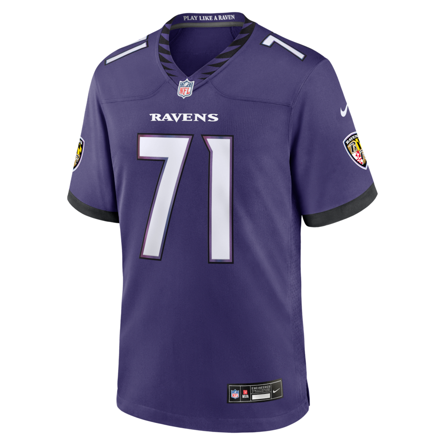 Olaivavega Ioane Baltimore Ravens Nike 2026 NFL Draft First Round Pick No. 14 Team Game Jersey - Purple thumbnail 3