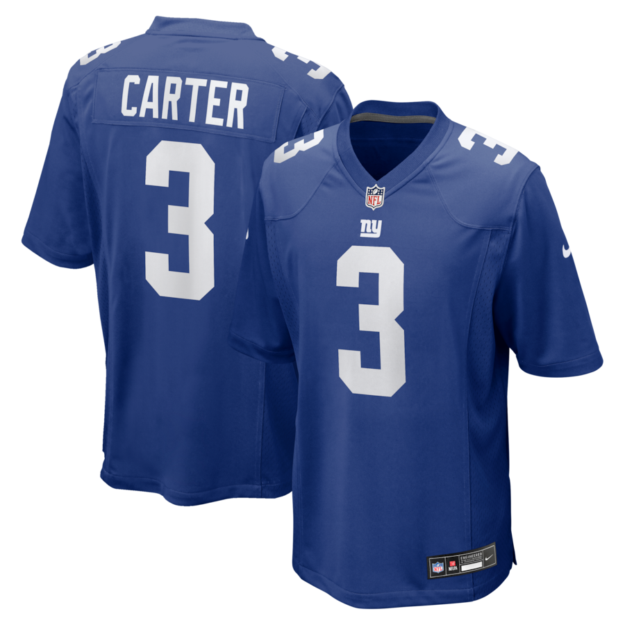 Abdul Carter New York Giants Nike Team Game Jersey -  Royal thumbnail 2