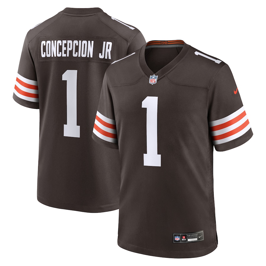 KC Concepcion Cleveland Browns Nike 2026 NFL Draft First Round Pick No. 24 Team Game Jersey - Brown thumbnail 2