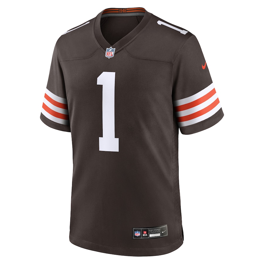 KC Concepcion Cleveland Browns Nike 2026 NFL Draft First Round Pick No. 24 Team Game Jersey - Brown thumbnail 5