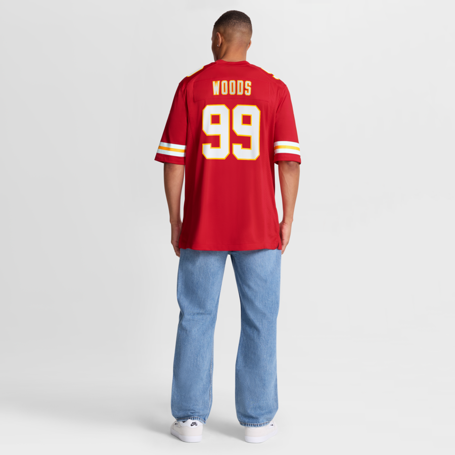 Peter Woods Kansas City Chiefs Nike 2026 NFL Draft First Round Pick No. 29 Team Game Jersey - Red thumbnail 4