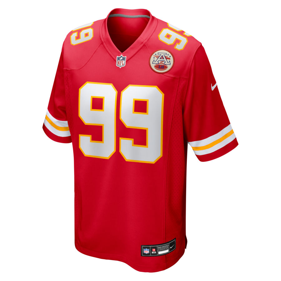 Peter Woods Kansas City Chiefs Nike 2026 NFL Draft First Round Pick No. 29 Team Game Jersey - Red thumbnail 5