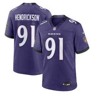 Trey Hendrickson Baltimore Ravens Nike Team Game Jersey - Purple