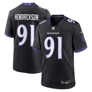 Trey Hendrickson Baltimore Ravens Nike Alternate Game Jersey - Black
