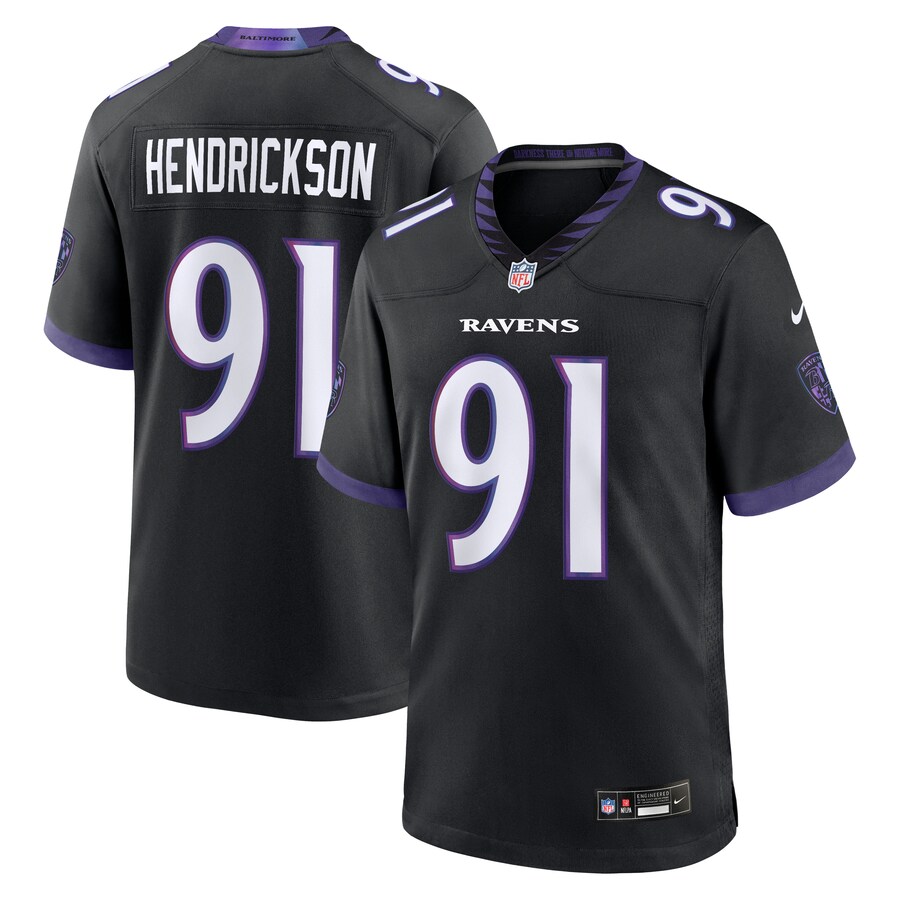 Trey Hendrickson Baltimore Ravens Nike Alternate Game Jersey - Black