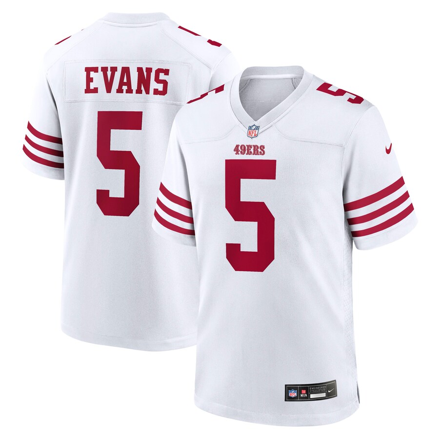 Mike Evans San Francisco 49ers Nike Game Jersey - Men's White thumbnail 1