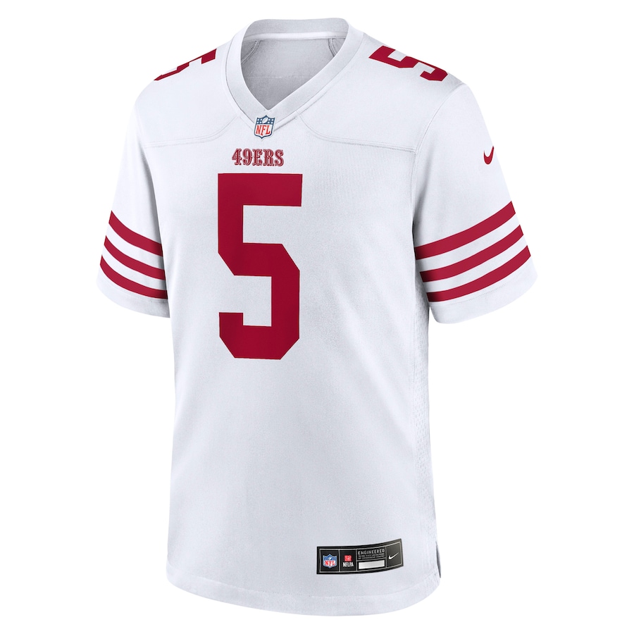Mike Evans San Francisco 49ers Nike Game Jersey - Men's White thumbnail 3
