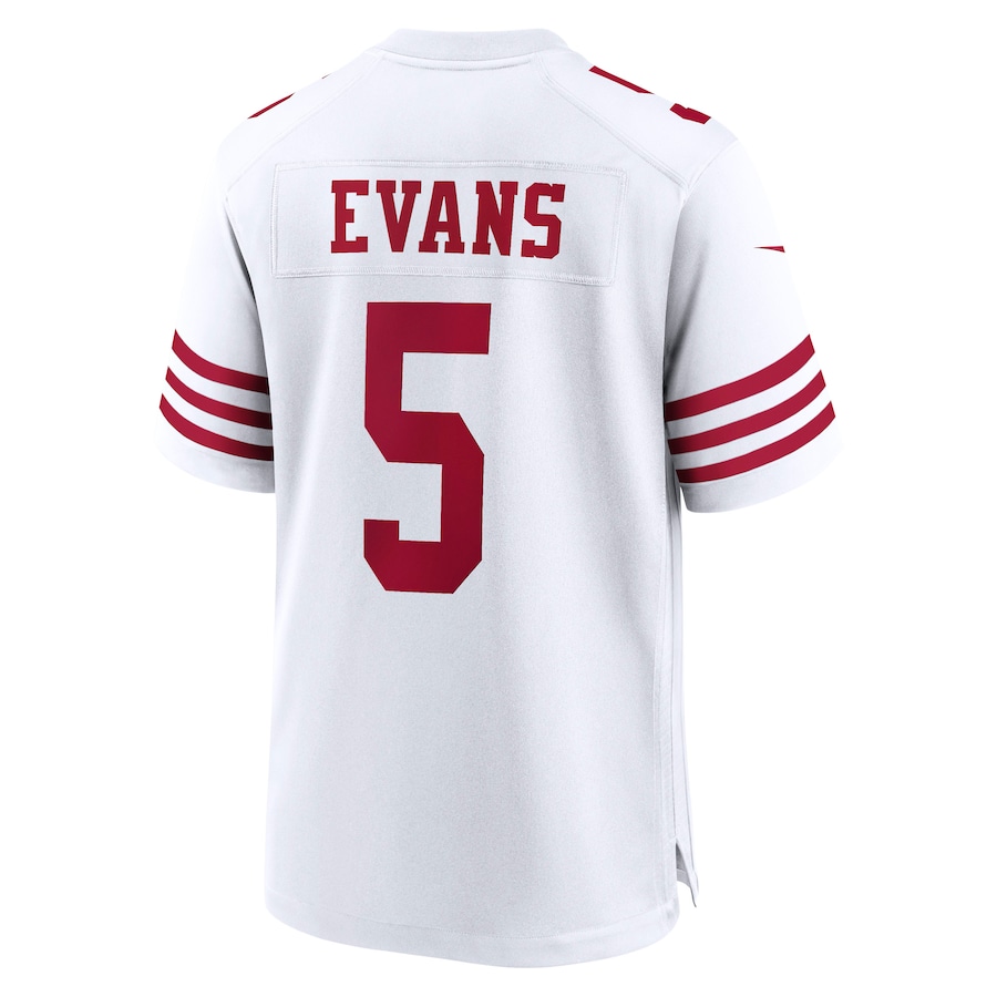 Mike Evans San Francisco 49ers Nike Game Jersey - Men's White thumbnail 4