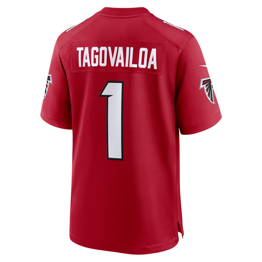 Tua Tagovailoa Atlanta Falcons Nike Game Jersey - Red thumbnail 4