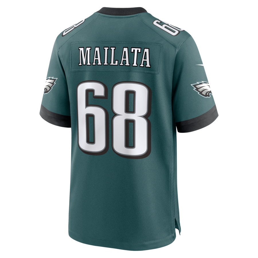 Jordan Mailata Philadelphia Eagles Nike Team Game Jersey -  Midnight Green thumbnail 4
