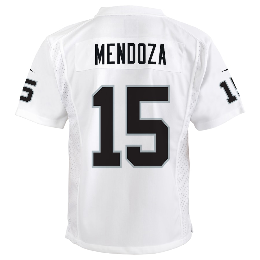 Fernando Mendoza Las Vegas Raiders Nike Youth Game Jersey - White thumbnail 4