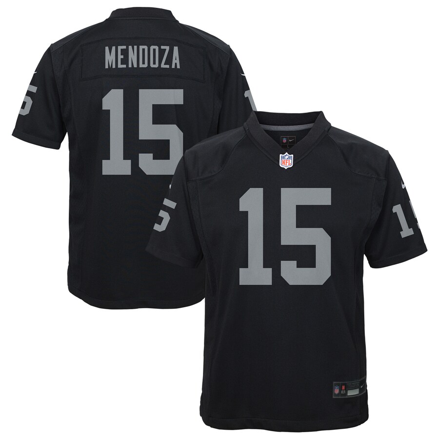 Fernando Mendoza Las Vegas Raiders Nike Youth Team Game Jersey - Black