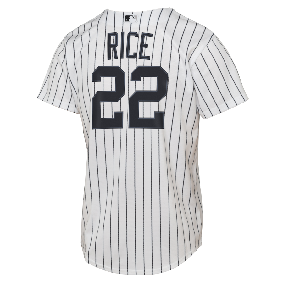 Ben Rice New York Yankees Nike Youth Home Replica Jersey - White thumbnail 4