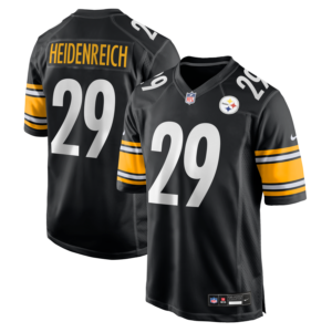 Eli Heidenreich Pittsburgh Steelers Nike Team Game Jersey - Black