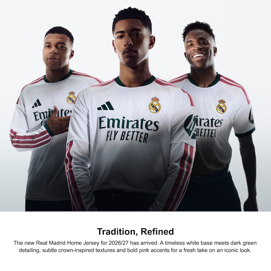 Real Madrid adidas 2026/27 Home On-Field Authentic Patch Jersey - White thumbnail 6