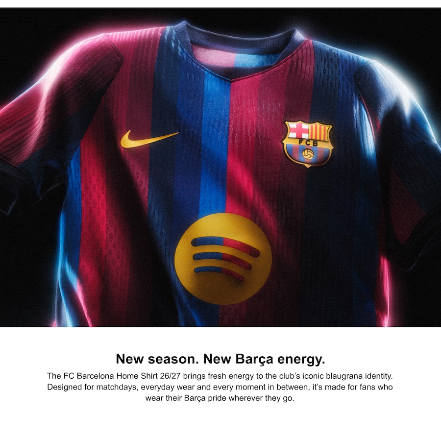 Barcelona Nike 2026/27 Home Match Authentic Patch Jersey - Red thumbnail 5