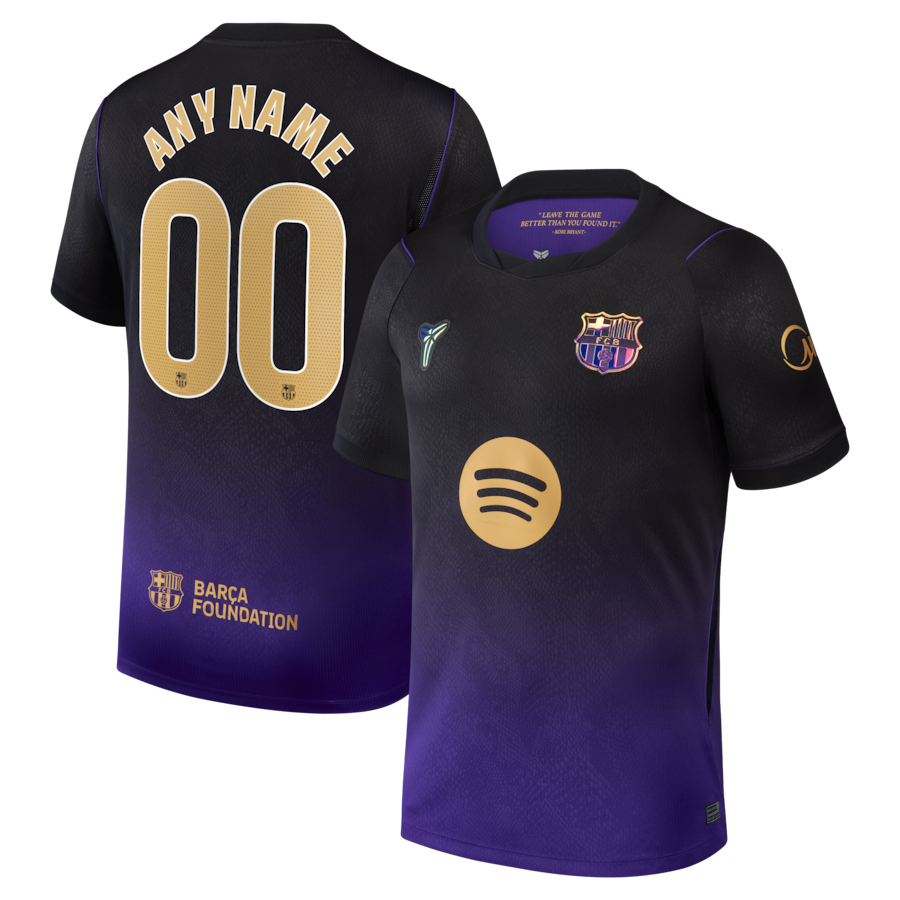 Barcelona Nike 2026/27 Away Stadium Replica Custom Jersey - Purple thumbnail 2