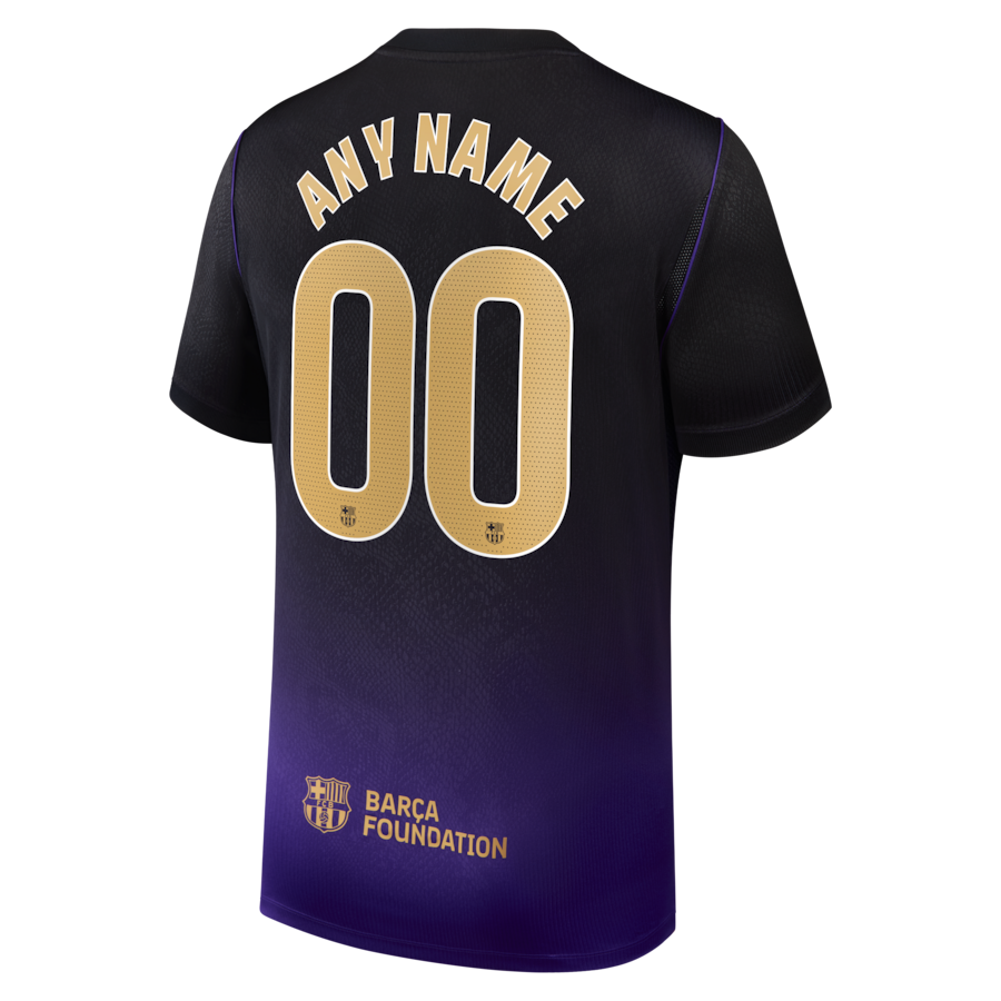 Barcelona Nike 2026/27 Away Stadium Replica Custom Jersey - Purple thumbnail 4